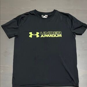 Under Armour Black Short Sleeve Tee with Bold Logo